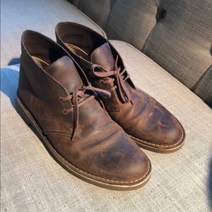 Clarks Men’s Brown Leather Canyon Boots (size 11)